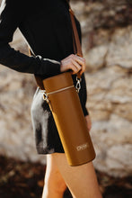 Load image into Gallery viewer, Insulated Leather Bottle Bag with Adjustable Strap (Brown)
